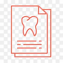 牙科记录图标 牙科图标 牙齿图标