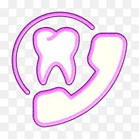 预约图标 牙医图标 紫色