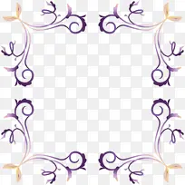 框架 紫色 装饰物