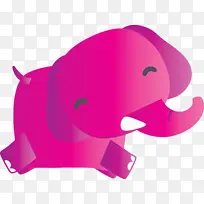 大象 粉色 品红色