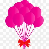 气球 粉色 品红色