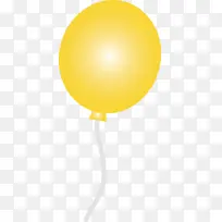 气球 黄色 派对用品