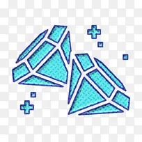钻石图标 游戏元素图标 蓝色