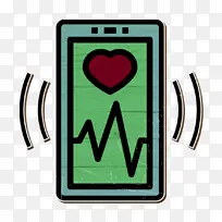手机界面图标 心脏监护图标 心脏图标