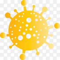 细菌细菌病毒黄色圆圈