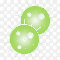 细菌细菌病毒绿色圆圈