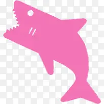 鲨鱼宝宝 鲨鱼 粉红