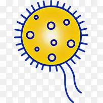 细菌 病毒 黄色