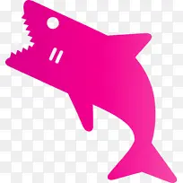 鲨鱼宝宝 鲨鱼 粉色