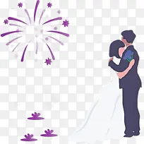 婚礼 爱情 紫色