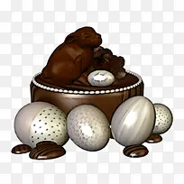 巧克力 普拉琳 复活节彩蛋