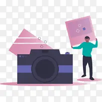 相机 粉色 科技
