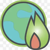 全球变暖 绿色 符号