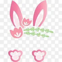 复活节兔子 复活节 可爱的兔子