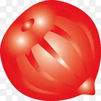 榛子 红色 球状