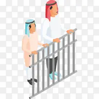 阿拉伯家庭 阿拉伯人 婴儿床