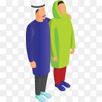 阿拉伯家庭 阿拉伯人 服装