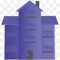 房子 家 紫罗兰色