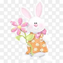 粉色 复活节兔子 兔子