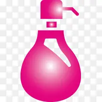 洗手液瓶 粉色 洋红色