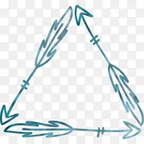 波西米亚箭头三角形框架 线条