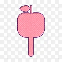 糖果图标 食品和餐厅图标 粉色