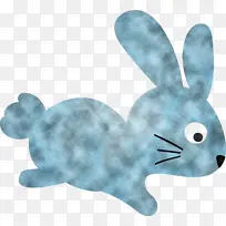 可爱的复活节兔子 复活节 绿松石