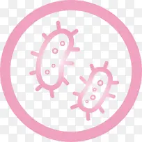 病毒 粉红色 椭圆形
