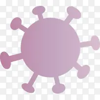 病毒 冠状病毒 粉色