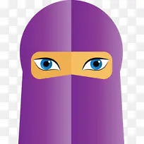 阿拉伯女人 阿拉伯文化 紫色