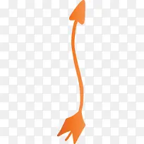 波西米亚箭头 可爱箭头 橙色
