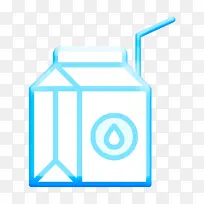 牛奶图标 牛奶盒图标 零食图标