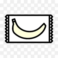 零食图标 香蕉图标 符号