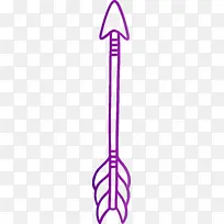 波西米亚箭头 可爱箭头 紫色