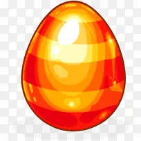 橙色 复活节彩蛋 黄色
