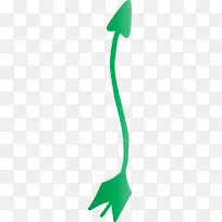 波西米亚箭头 可爱箭头 绿色