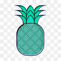 水果和蔬菜图标 食品和餐厅图标 菠萝图标