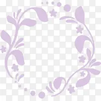 花框 自然框 紫色