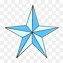 蓝色 星星 对称