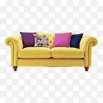 采购产品家具 沙发 黄色