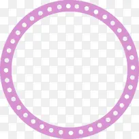 花押字框架 粉色 圆点
