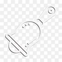 门铃图标 酒店服务图标 皇家免费