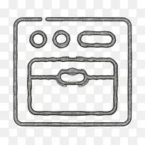 烹饪图标 烤箱图标 卡通