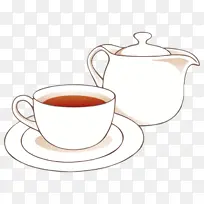咖啡杯 伯爵茶 水壶