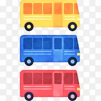 公共汽车 双层巴士 模型车