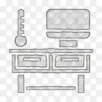 招聘人员图标 商业招聘图标 办公桌图标