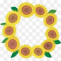 自然框架 花框架 叶框架