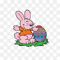 复活节兔子复活节彩蛋卡通彩蛋