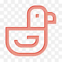玩具图标 鸭子图标 标志