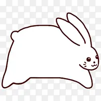 动物画框 卡通画框 兔子